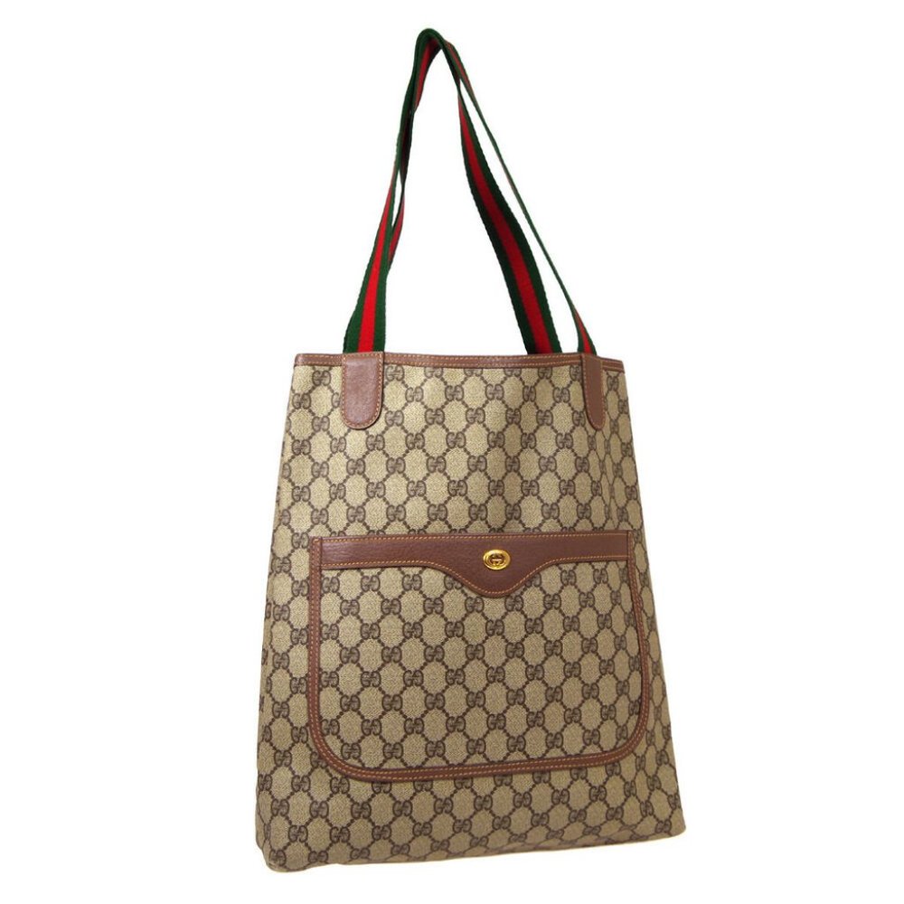 Gucci Beige and Brown Tote Bag